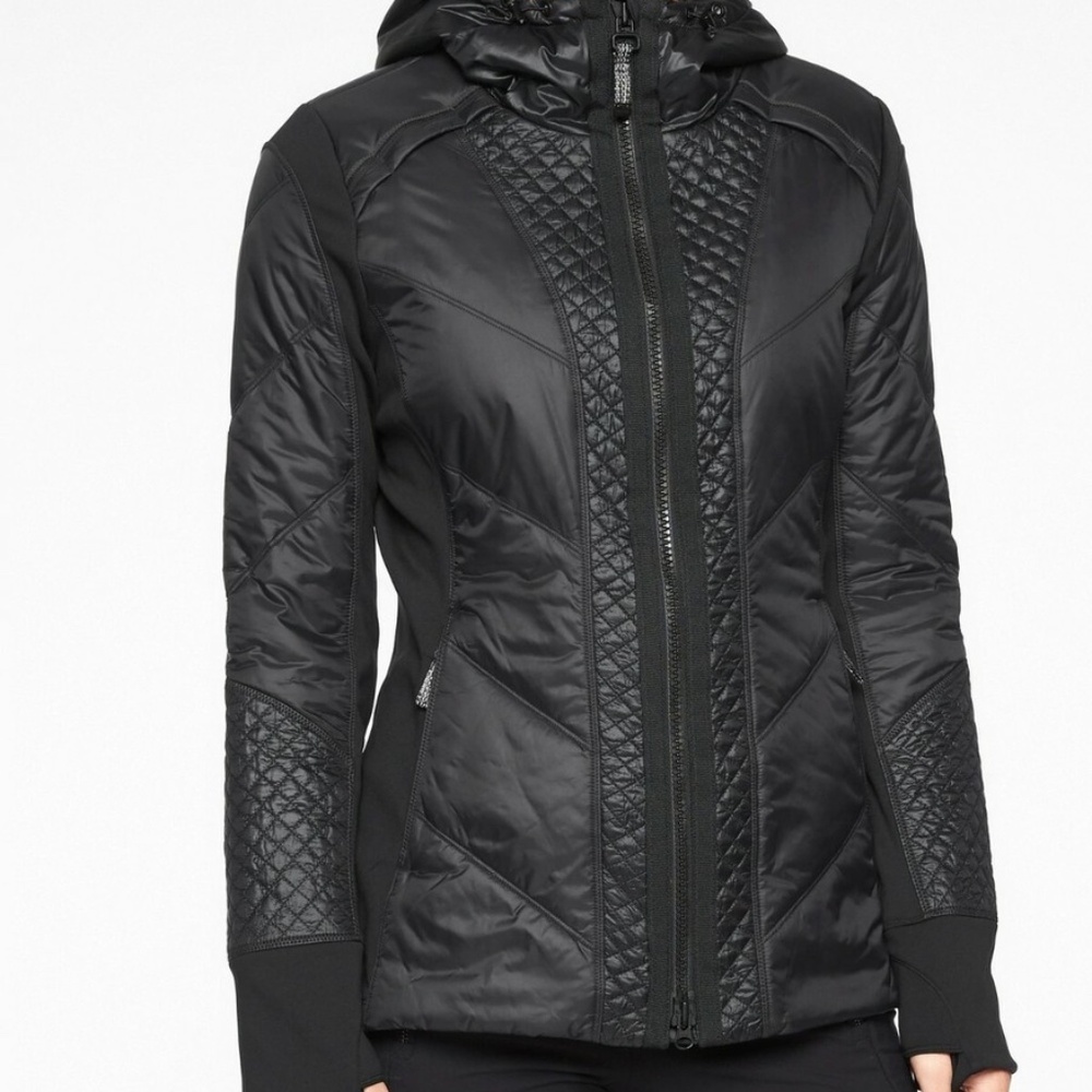 Athleta Rock Ridge Coat Medium Tall Black
